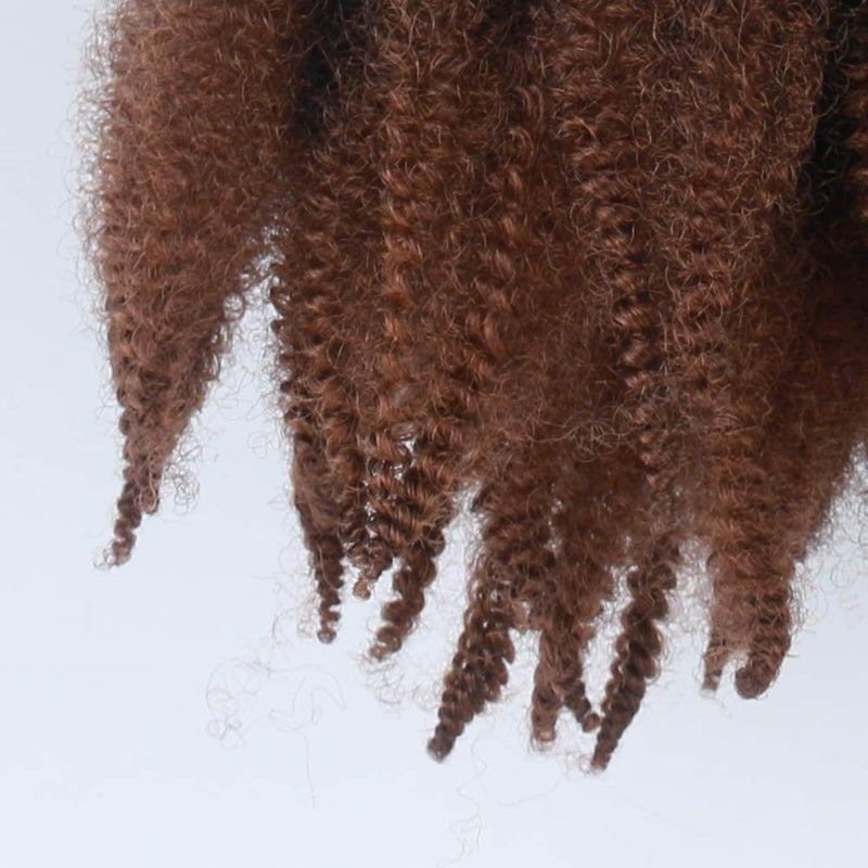 VIOLET شعر مارلي قصير مجعد بطول 8 بوصات - 3 عبوات من شعر مارلي المجعد للشعر الأفرو لتسريحات الضفائر المجعدة الاصطناعية (3 عبوات - T/30#) - Image 5